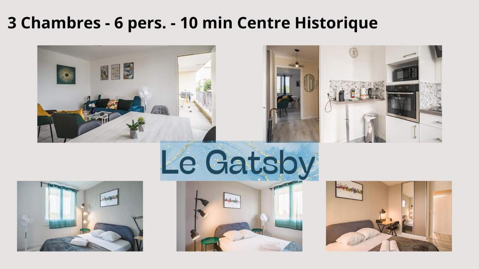 Le Gatsby - 3 Chambres - Centre-Ville Труа Экстерьер фото
